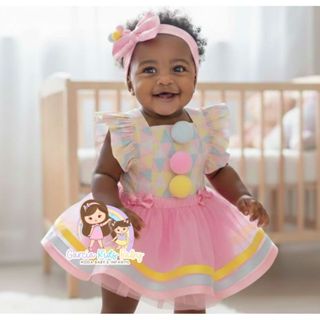 Salopete romper circo toda smash 3 meses ao 2 anos em Oferta na Shopee