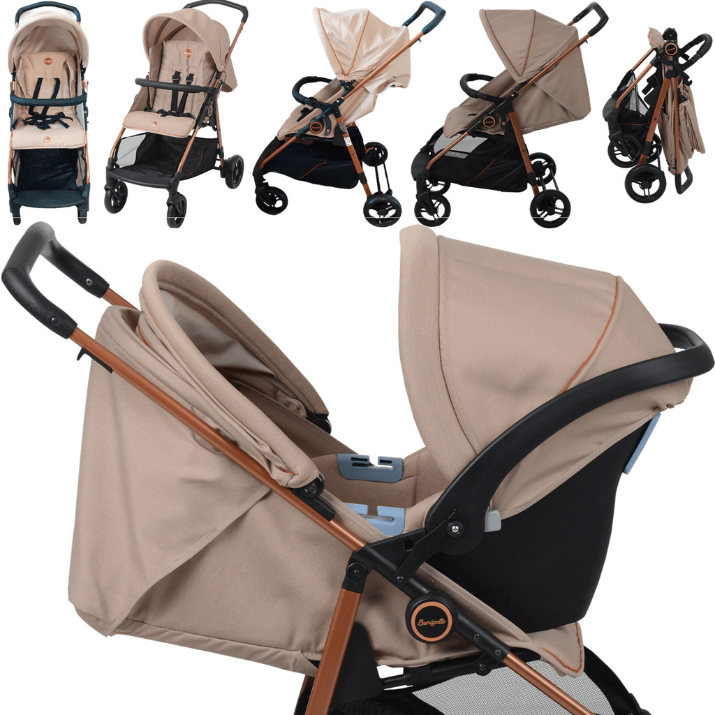 Carrinho com Bebe Conforto Base ISOFIX Burigotto Lui 22 Mon Amour — imagem 2 de 2