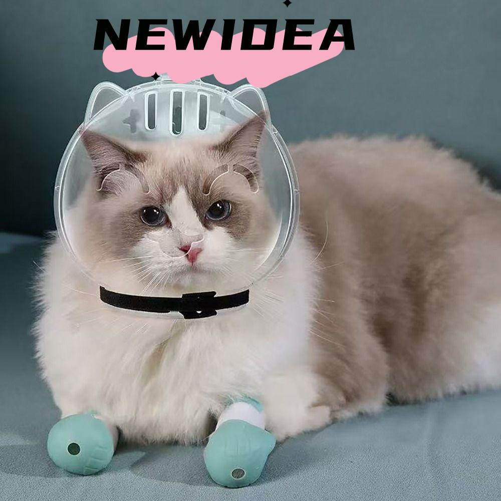 Capa Espacial Para Gatos NEWIDEA , Focinho De Gato Respirável Anti-Mordida Transparente , Capacete Arranhões em Oferta na Shopee