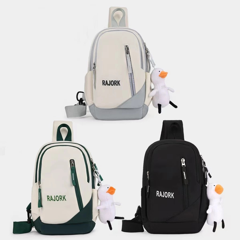 Bolsa de ombro impermeável multifuncional de grande capacidade unissex com bolso frontal, bolsa esportiva casual - ALINA