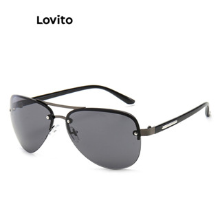 Lovito Óculos De Sol Casuais Óculos De Sol Básicos Lisos Para Mulheres LFA01008 (Preto) em Oferta na Shopee