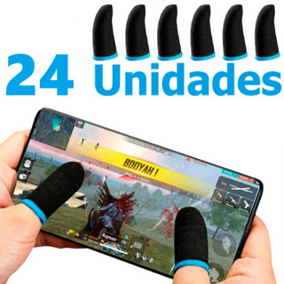 Kit 24 Luva de Dedo Anti Suor Para Jogos Free Fire Pubg Mobile Call Of Duty Fortnite Celular Fps em Oferta na Shopee