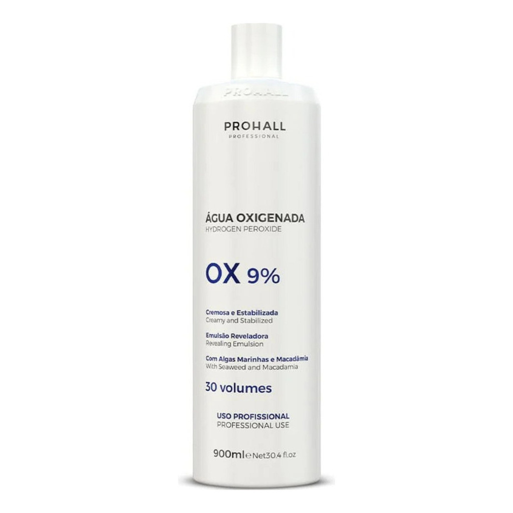 Prohall Água Oxigenada Ox 30 Volumes Cream - 900ml