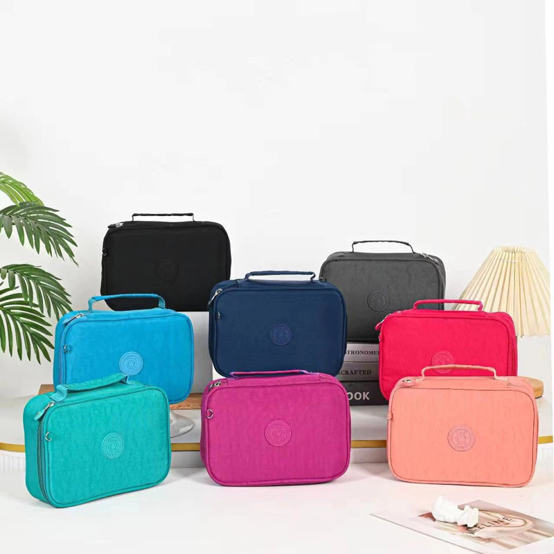 Kit1/2pcs Estojo Escolar com Compartimentos Duplos, Organizador Unissex Juvenil, Necessaire Grande com Alça e Divisórias em Oferta na Shopee