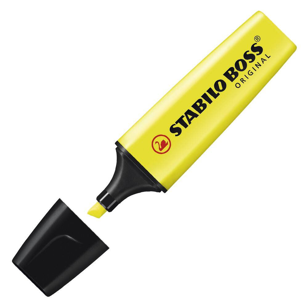 Pincel marca texto Boss Amarelo 70/24 Stabilo
