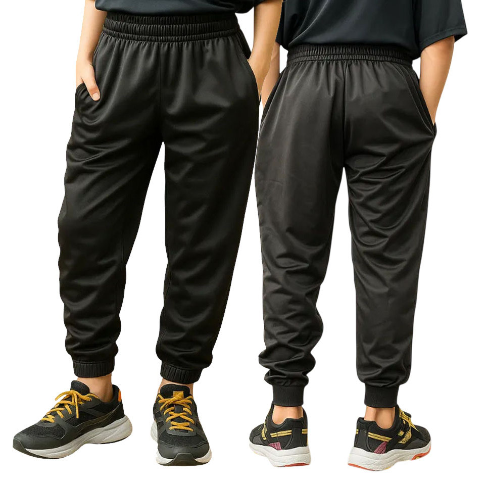 Kit 2 Calças Infantil Escolar Com Zíper nos Bolsos e Cordão Slim Fit 04 á 16 Anos em Oferta na Shopee