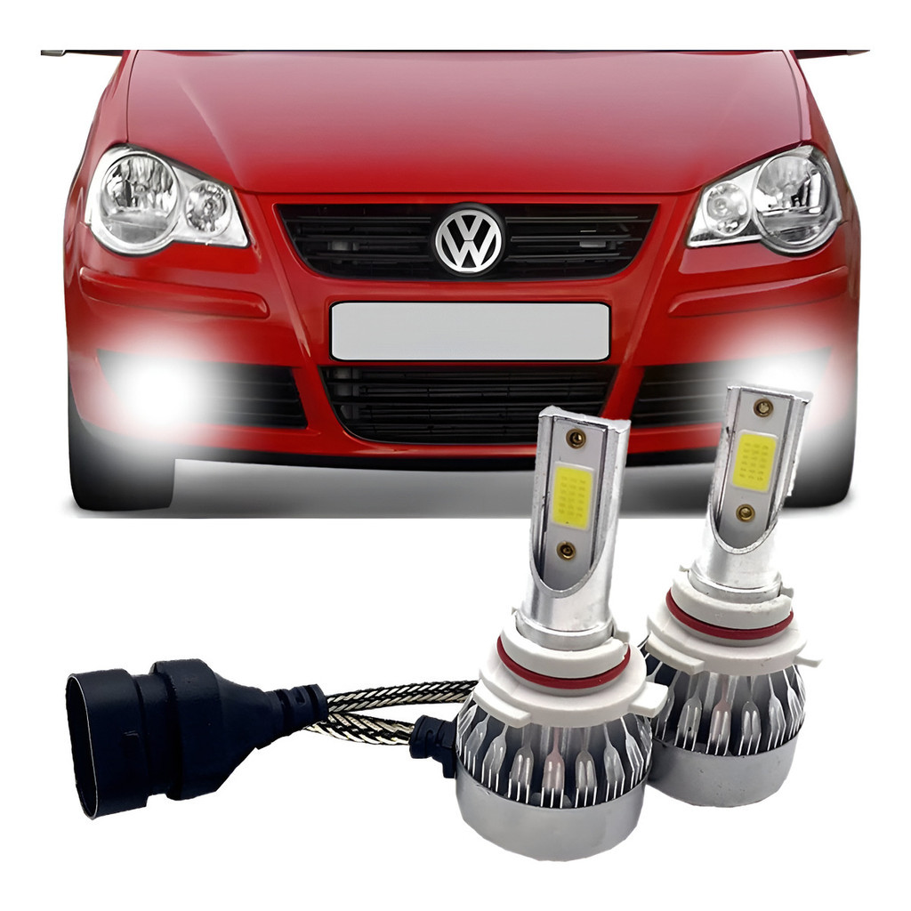 Kit Lâmpada De Led Farol Milha Polo 2007 2008 2009 A 2014