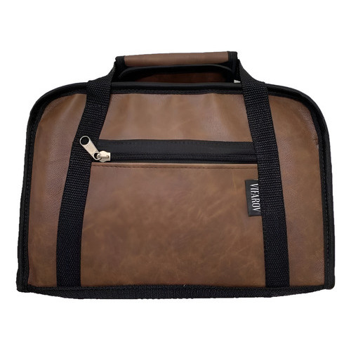 Bolsa Case Capa Couro Luxo Transporte Arma Curta - Airsoft Esquerdo/destro Marrom