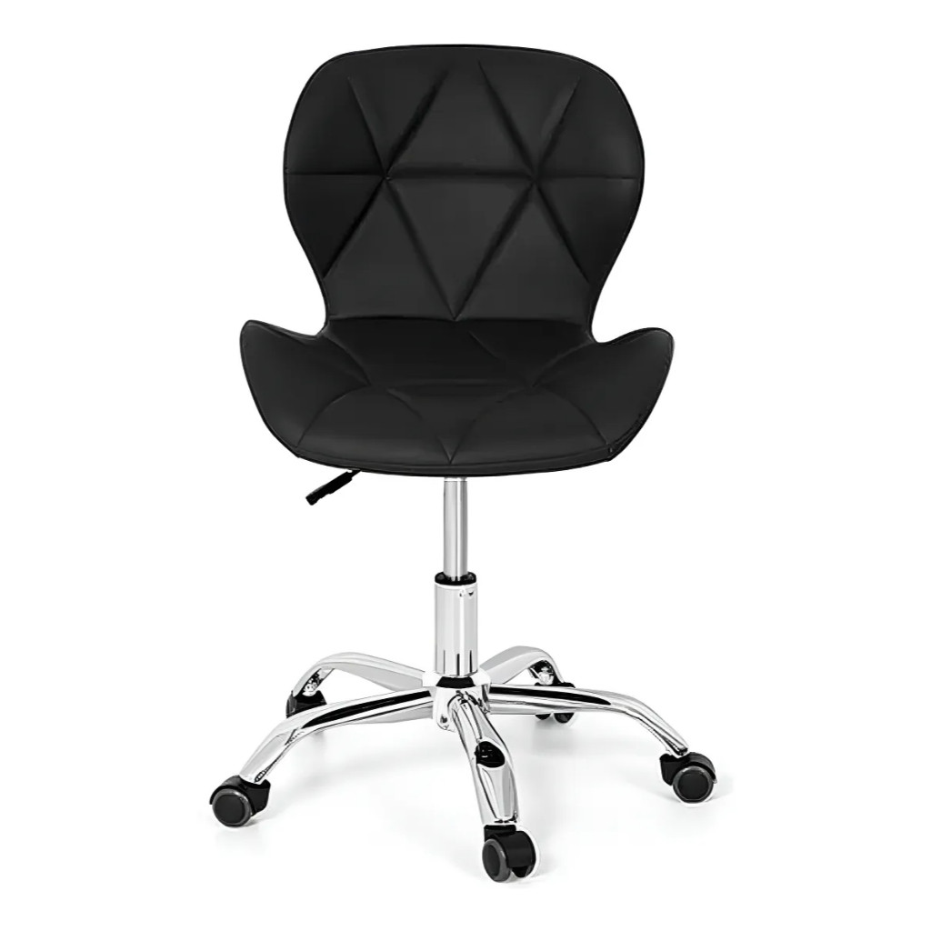 Cadeira Escritório Secretária Estofado Couro Sintético Polex em Oferta na Shopee