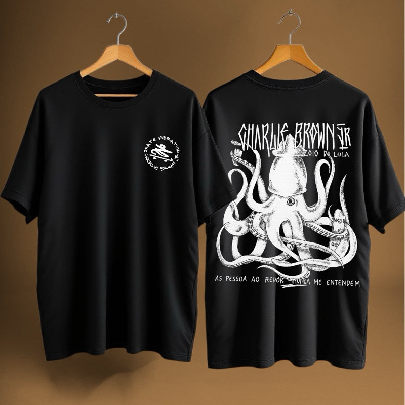 Camiseta Zoio de Lula Charlie Brown Jr Unissex Caimento Perfeito 100% Algodão