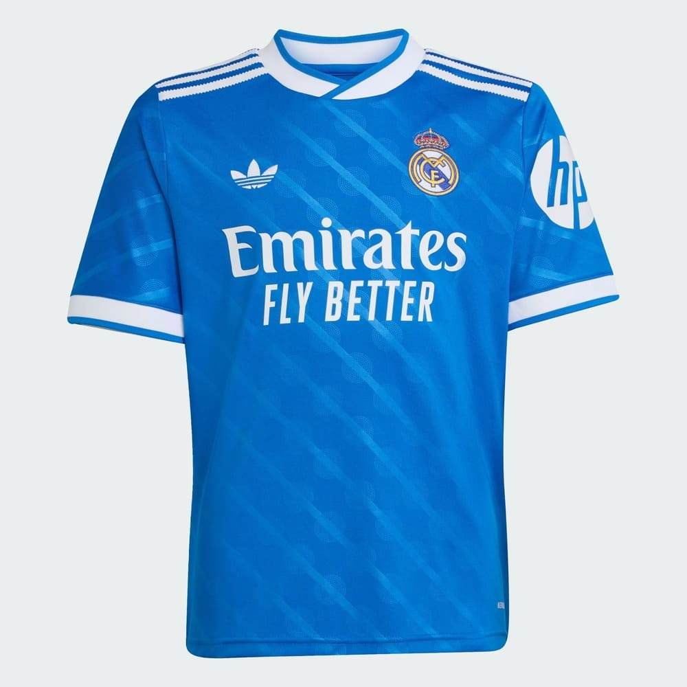 Camisa Real Madrid III Adidas 25/26 Infantil Azul