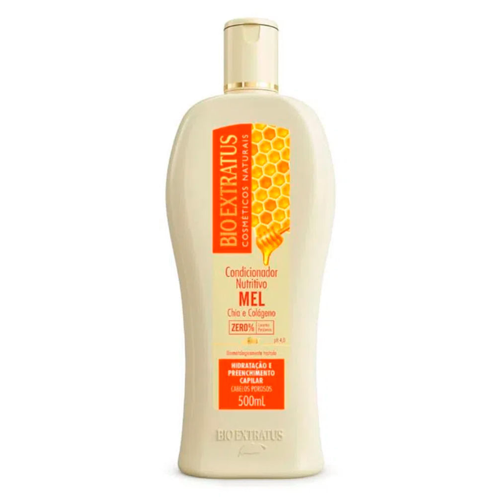 Condicionador Bio Extratus Mel Preenche Fios Porosos 500ml em Oferta na Shopee