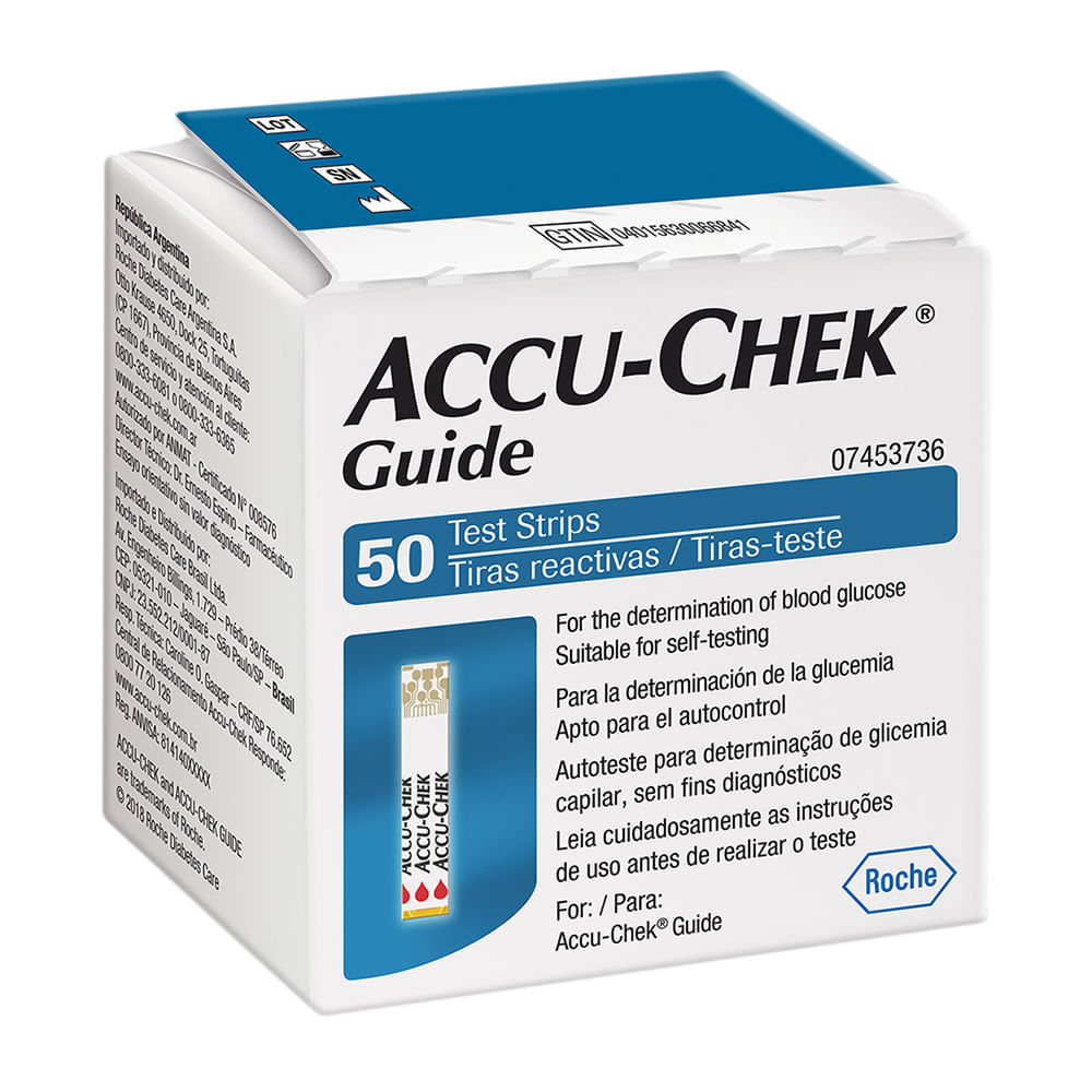 Accu-Chek Guide Tira Teste 50 Unidades em Oferta na Shopee