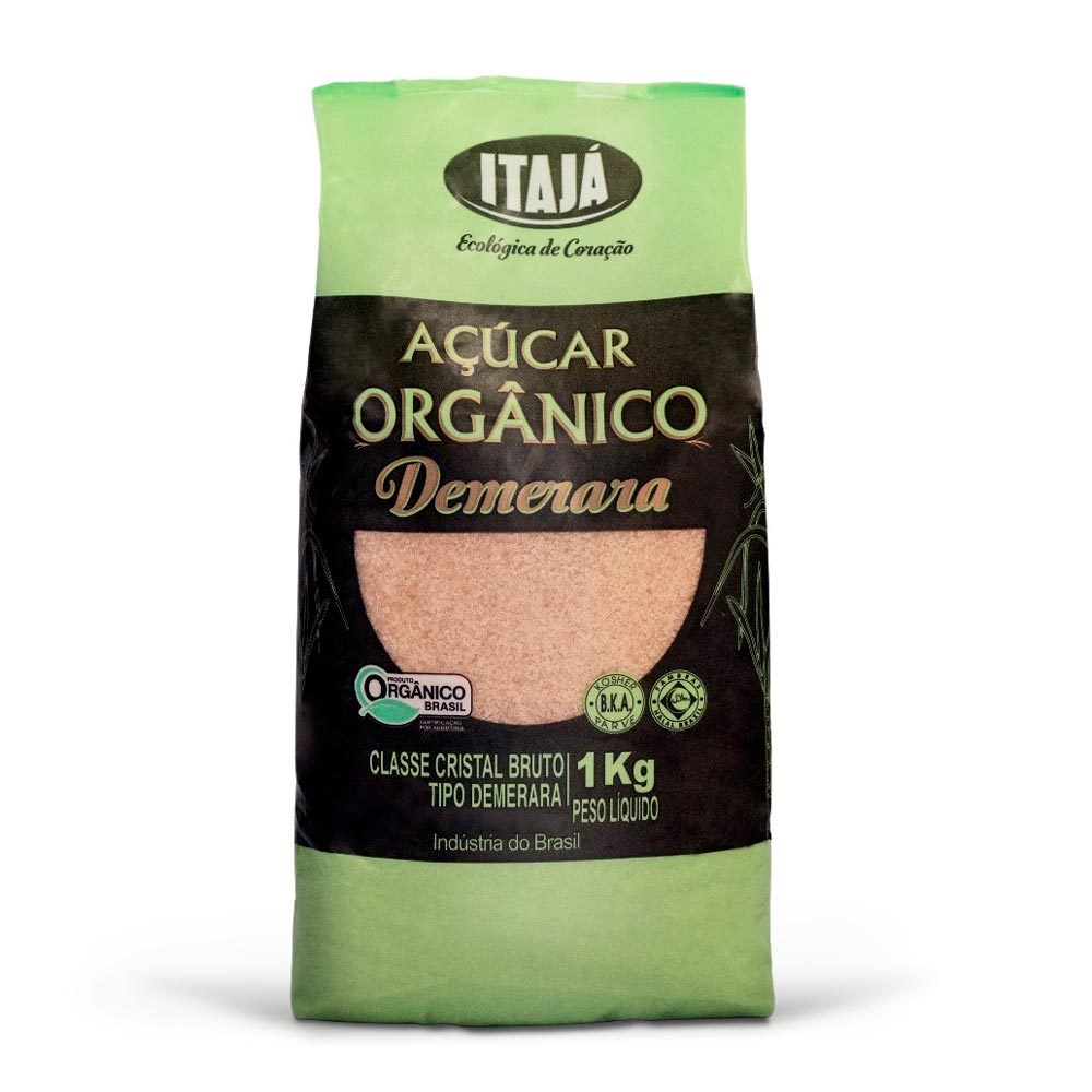 Açúcar Orgãnico Itajá Demerara 1kg em Oferta na Shopee