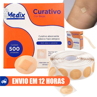 Curativo Pós Coleta 500un Blood Stop Medix em Oferta na Shopee