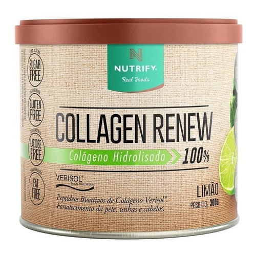 Collagen Renew Hidrolisado Nutrify - 300g - Colágeno Verisol em Oferta na Shopee