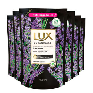 Kit Sabonete Líquido Lux Refil Botanicals Lavanda 200ml 6 Unidades em Oferta na Shopee