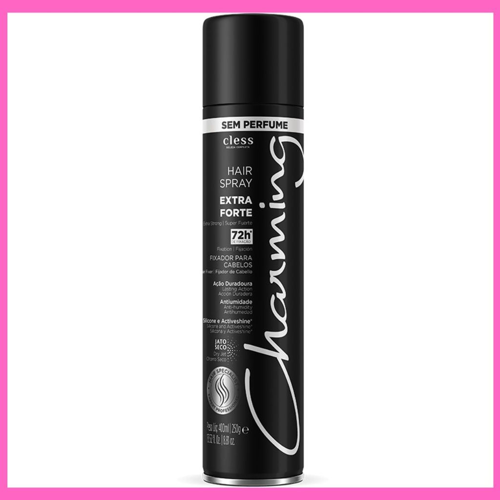 Charming Hair Spray Extra Forte Sem Perfume 400ml