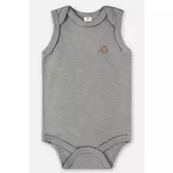 Body Regata em Suedine Unissex Bebê Up Baby