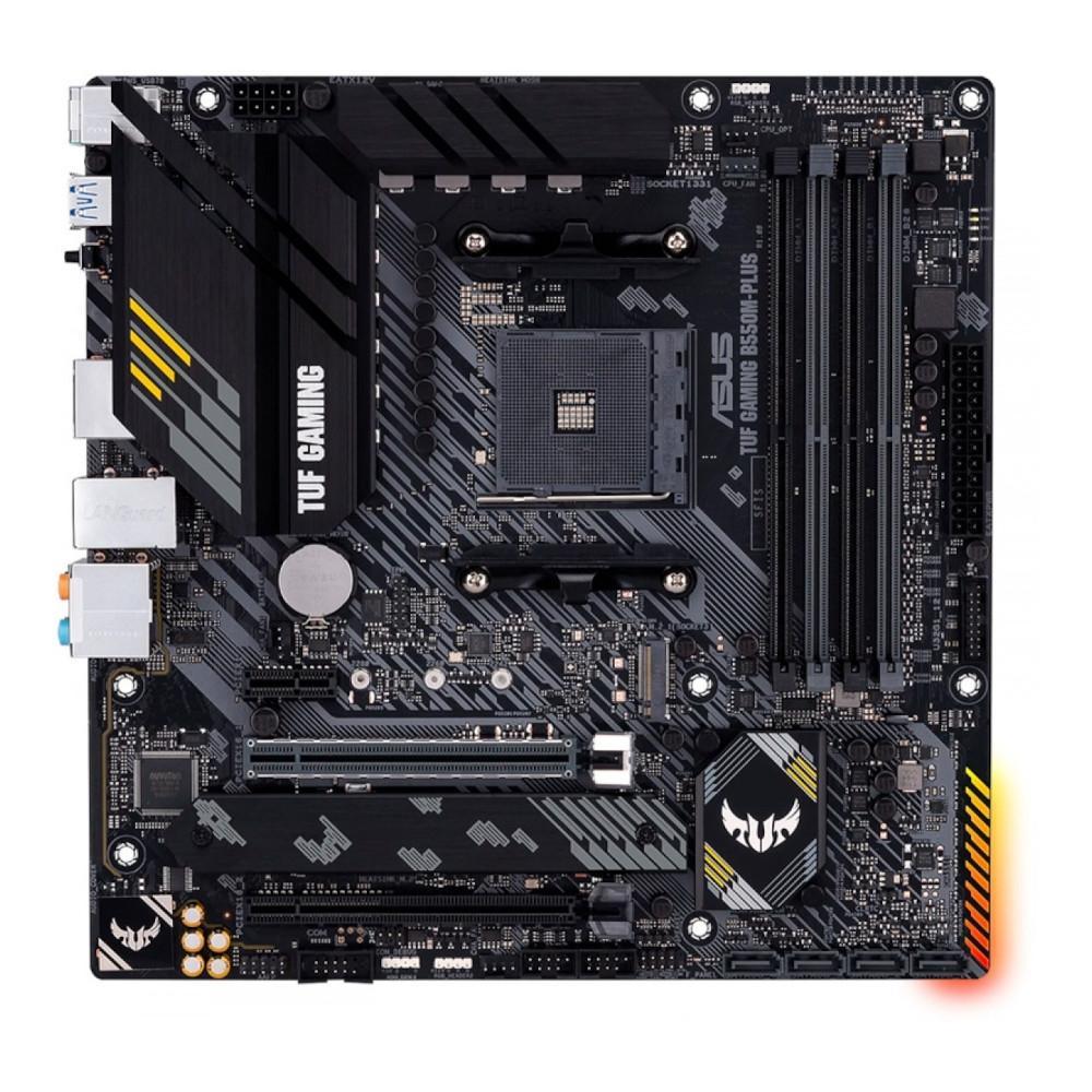 Placa-mãe Asus p/AMD AM4 B550M-Plus TUF Gaming 4xDDR4 mATX 9 em Oferta na Shopee