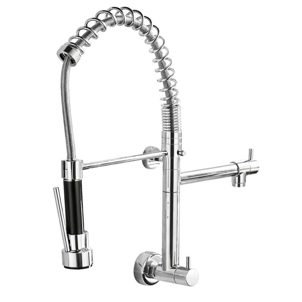 Torneira Gourmet De Parede Para Cozinha Monocomando Cromada em Oferta na Shopee