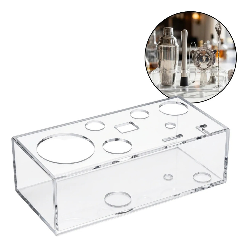 Organizador Barman Suporte Kit Bar Bartender Porta Display Utensílios Drink Home Bar