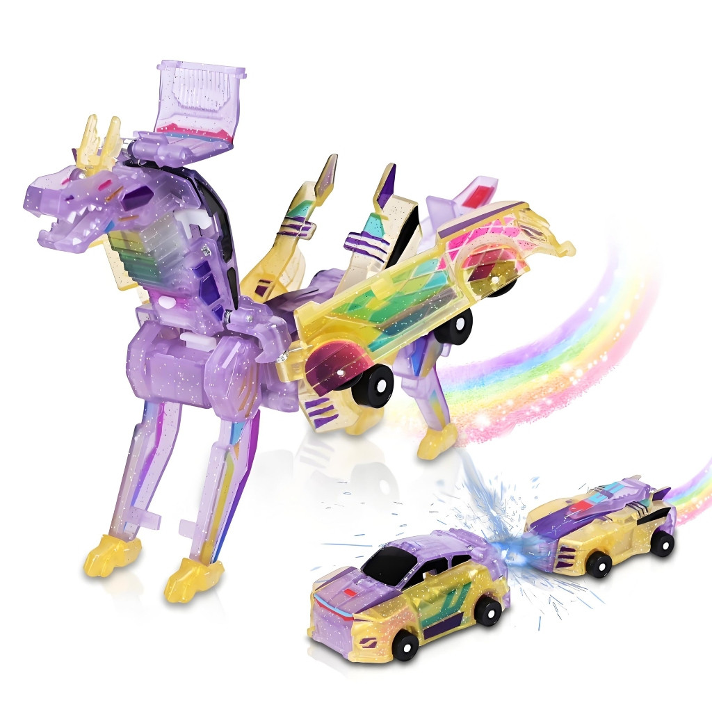 Novo carro de brinquedo deformável 2 em 1, através de carro de brinquedo deformável automático de colisão magnética, pre