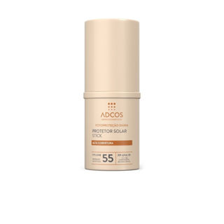 Protetor Solar Adcos Stick Alta Cobertura FPS 55 Beige 17g em Oferta na Shopee