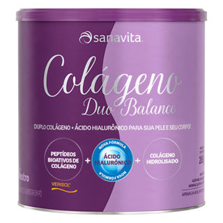 Colágeno Duo Balance Sanavita Sabor Neutro 285g em Oferta na Shopee