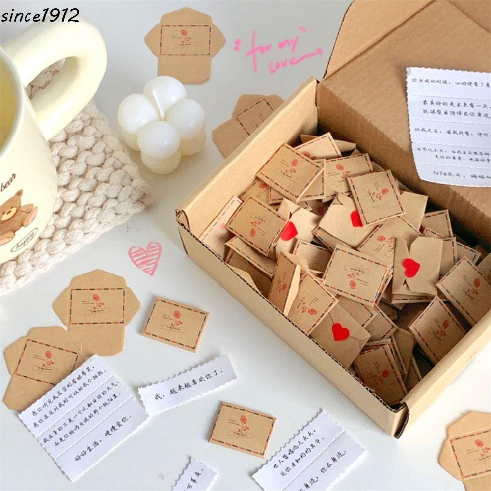 Desce Mini Conjunto De Cartas De Amor , Presentes Surpresa DIY , 100 Promessas/Benções/Listas De Tarefas , Papel De Mens