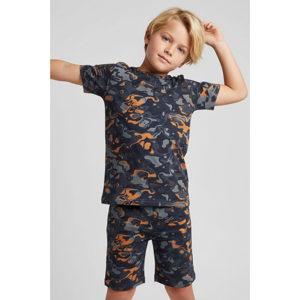 Pijama Curto Infantil Menino Com Estampa Elian Cinza em Oferta na Shopee