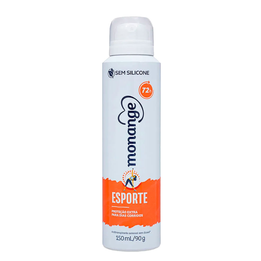 Desodorante Aerosol Monange Esporte 150ml em Oferta na Shopee