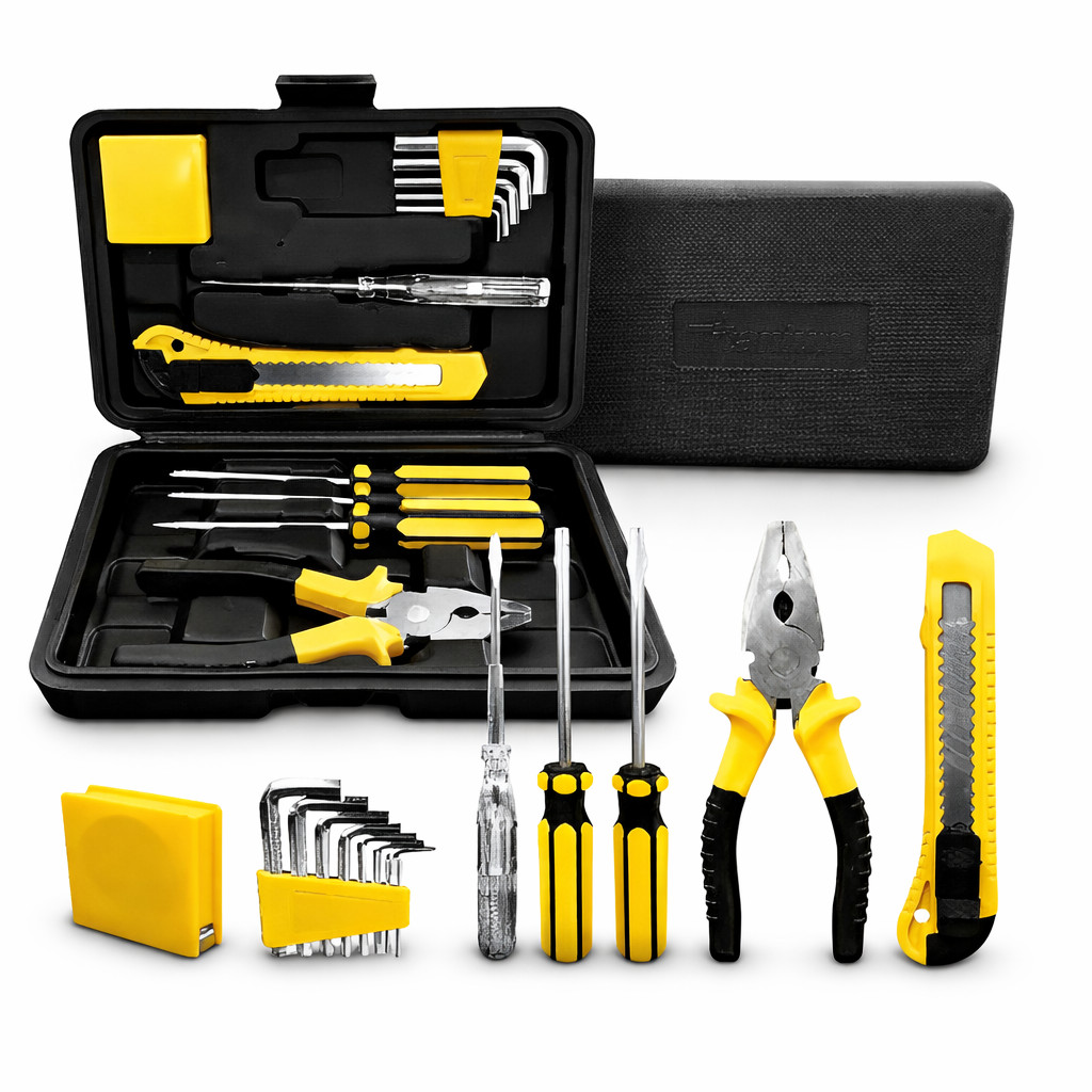 Kit de Ferramentas 12 Peças Titanium com Maleta – Completo para Casa e Oficina em Oferta na Shopee