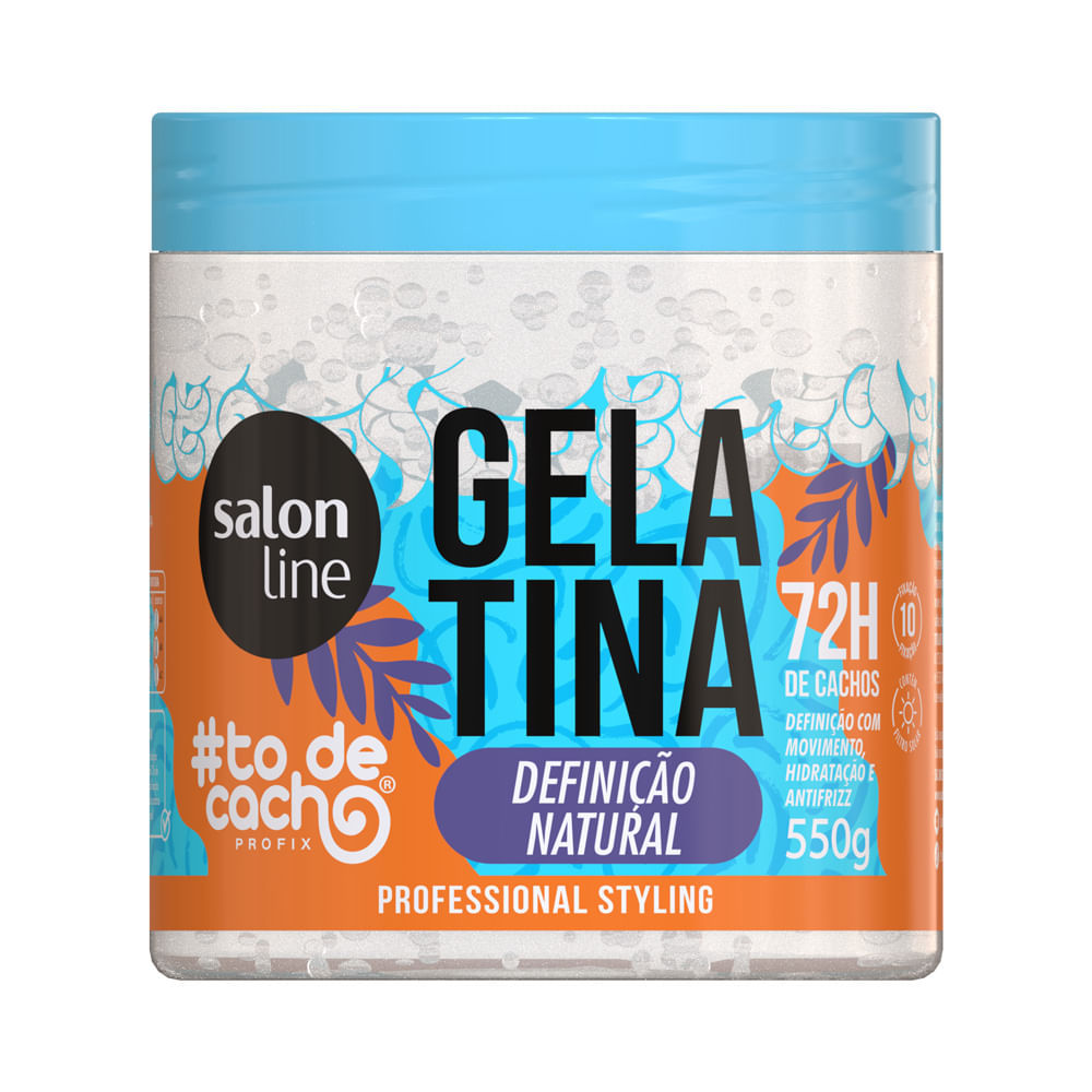 Gelatina Salon Line Tode Cacho Definição Natural 550g em Oferta na Shopee