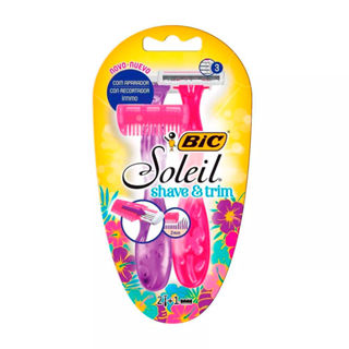 Aparelho de Depilação Bic Soleil Shave & Trim com 2 Unidades + Aparador de Pelos em Oferta na Shopee