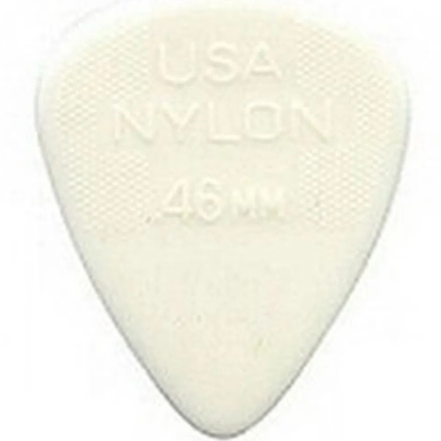 Palheta Dunlop Nylon 0,46mm Branca Violão Guitarra