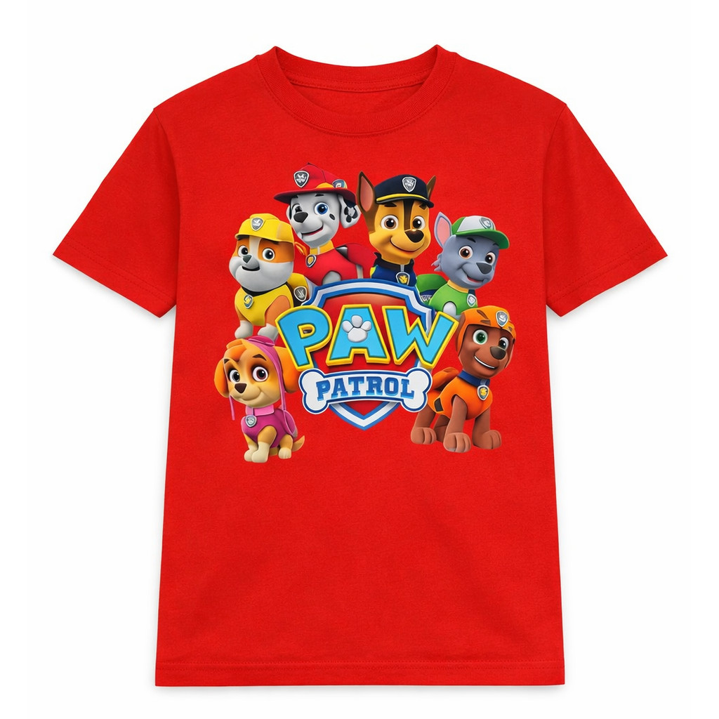 Camiseta Infantil Patrullha Canina do 2 ao 16 Infantil Camisa 100% Algodão em Oferta na Shopee