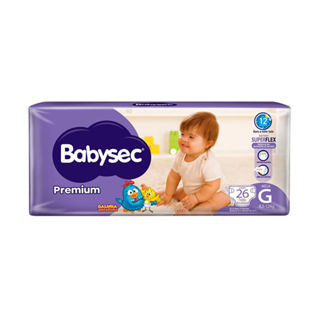 Fralda Babysec Premium Tamanho G Pacote Mega 26 Unidades Descartáveis em Oferta na Shopee