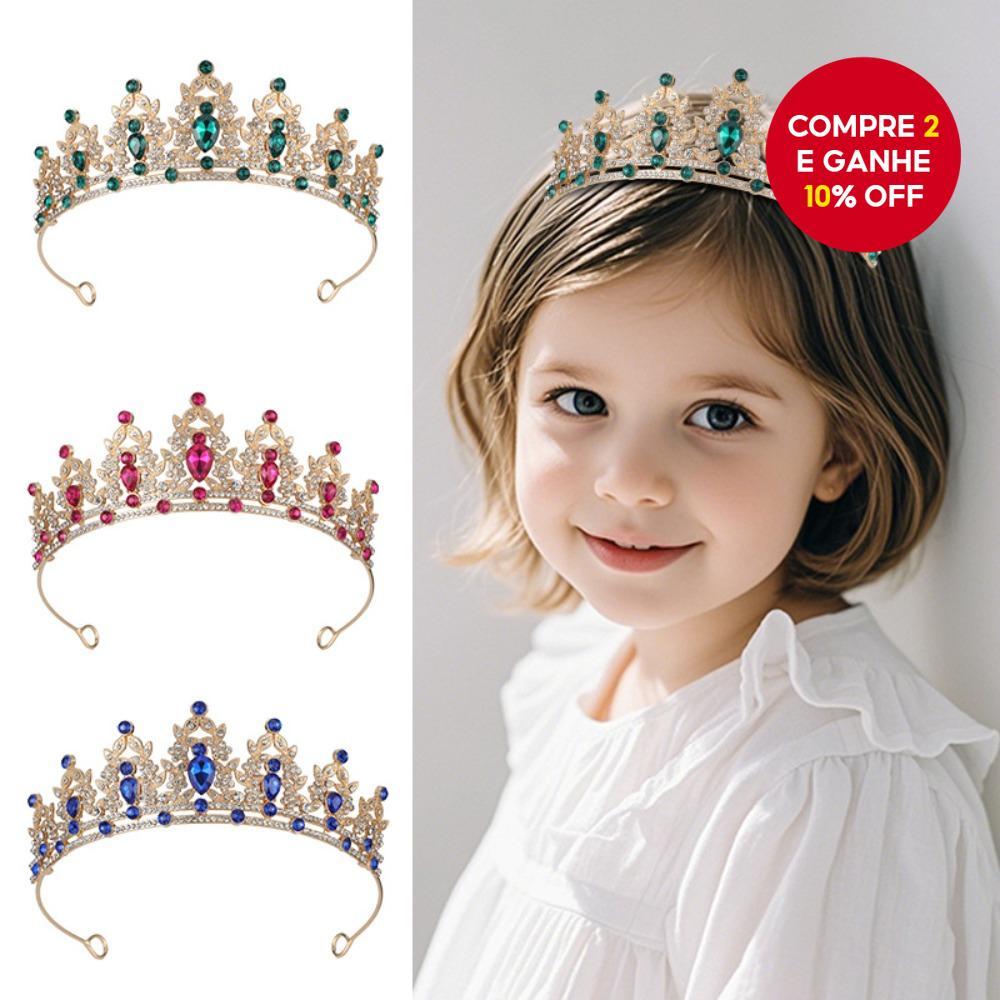 Tia ra Barroca Nupcial , Coroa De Casamento De Cristal Europeu , Argola De Cabelo De Liga Colorida Para Noiva