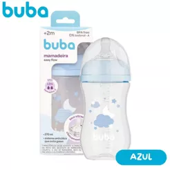 Mamadeira Buba Infantil 270ml Easy Flow Anticólica +2m