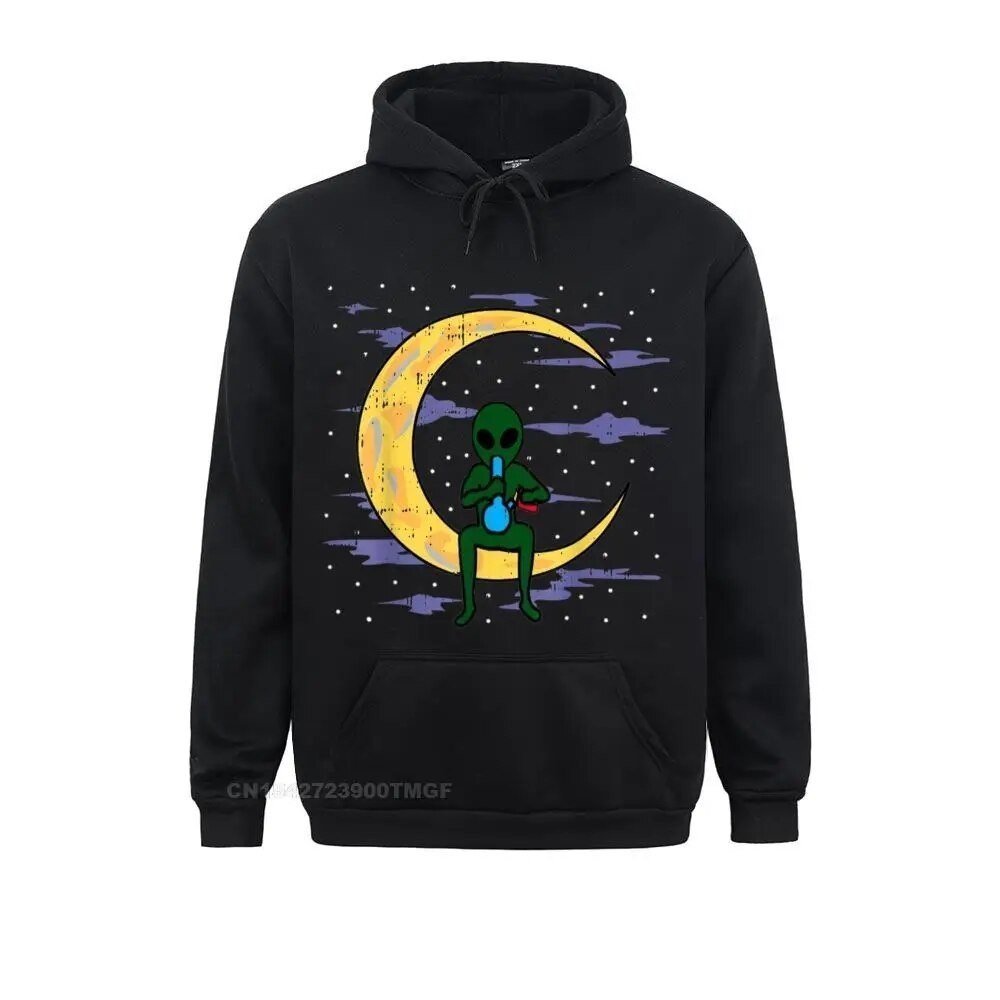 Moletom Canguru Com Capuz Lua Alien Bong Promoção Envio Rápido