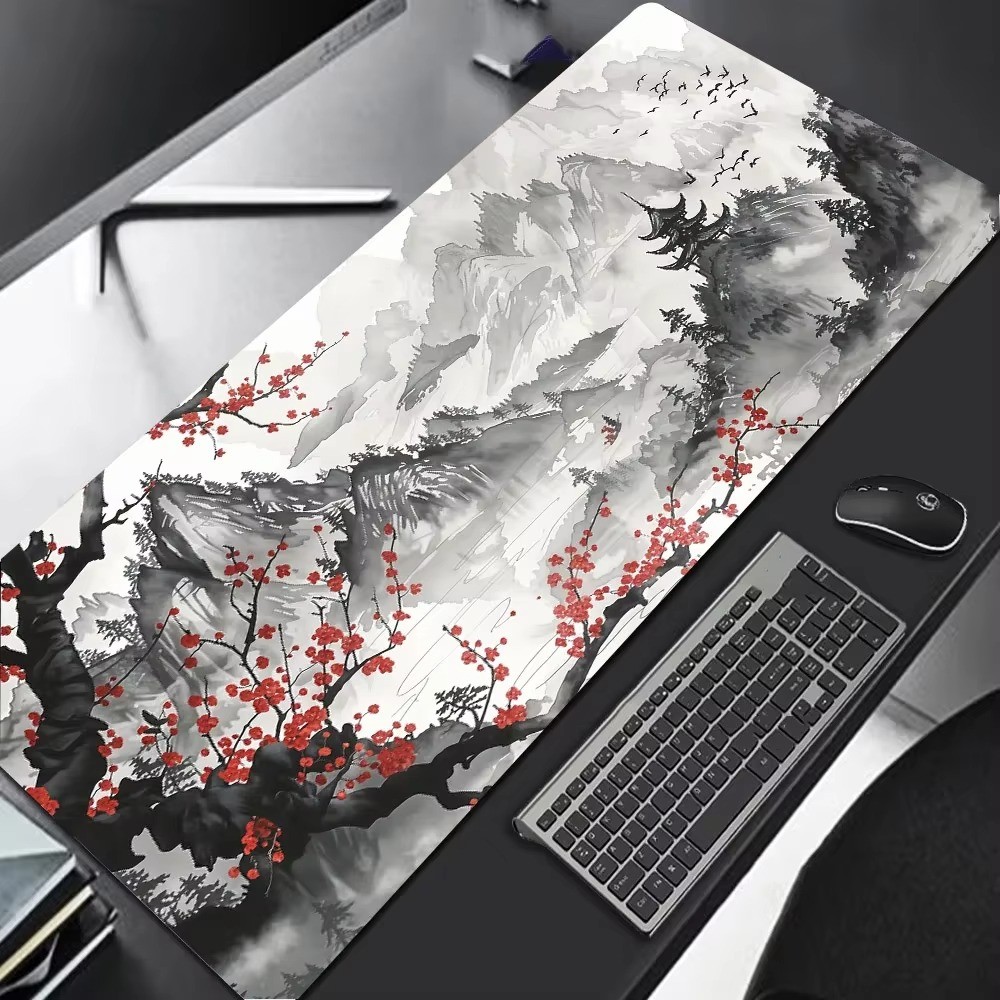 Mouse Pad Sakura Cenários Ideal Para Escritórios Tapetes Em Dois Tamanhos em Oferta na Shopee