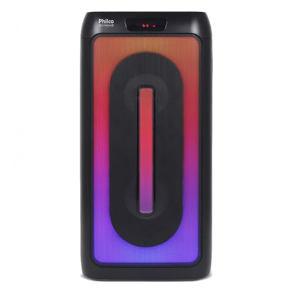 Caixa de Som Amplificada PCX4501 com Bluetooth Entrada USB e Flash Light 350W Philco