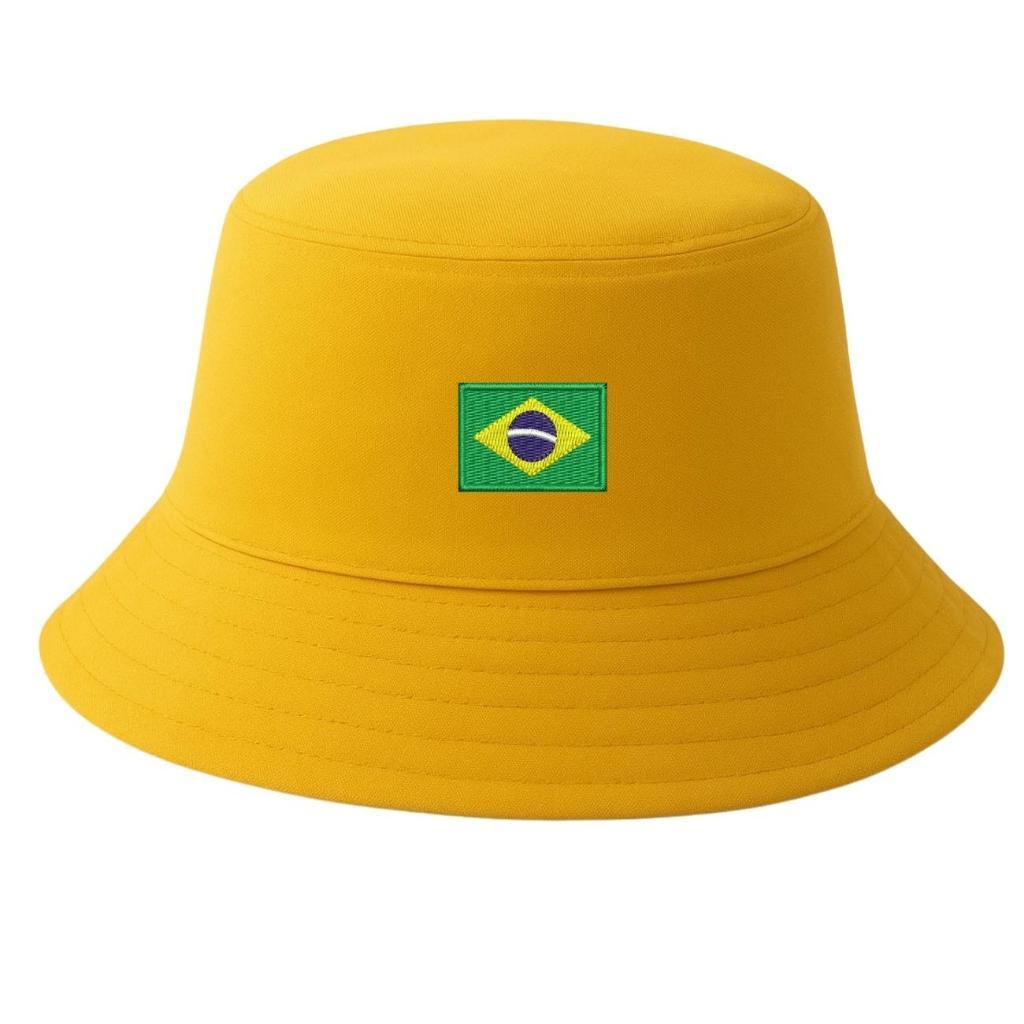 Chapéu Brasil Seleção Bandeira Básico Patriota Brasileiro Chapéu Unissex