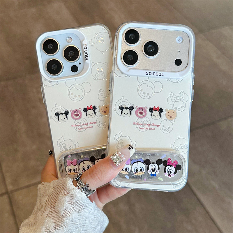 Capa de celular Mickey Mouse com iPhone 17 16 15 14 13 12 11 PRO MAX XS XR 7 8PLUS SE AIR Suporte casca macia