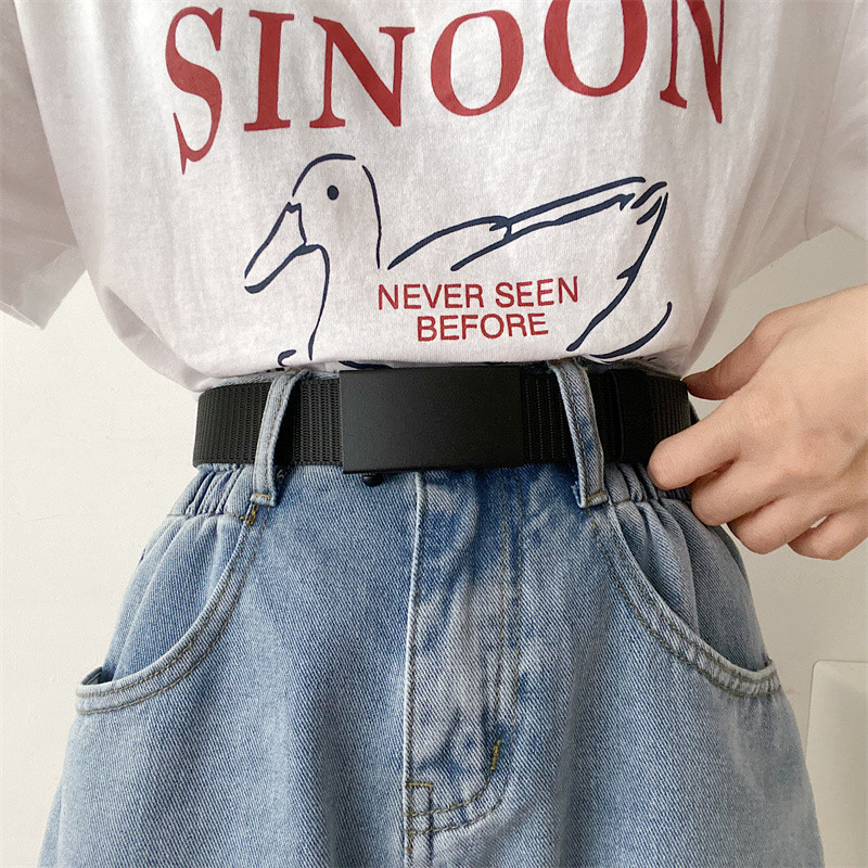 Cinto masculino ins na moda jovens moda High-End na moda novo estilo calças cinto Casual Retro cinto masculino lona