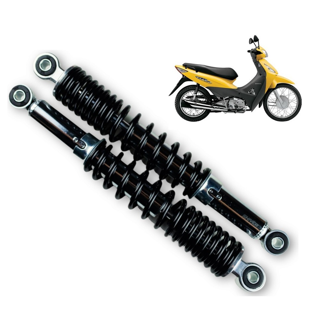 Kit Par Amortecedor Moto Honda Biz Bis 125 2006 2007 2008 2009 2010 Shiver