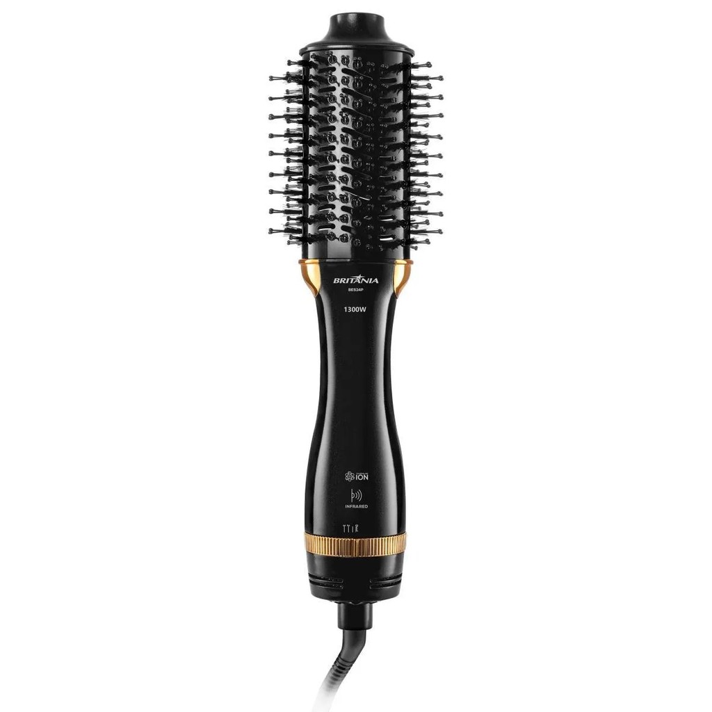 Escova Secadora Britânia BES24P Infrared 360° 1300W Bivolt em Oferta na Shopee