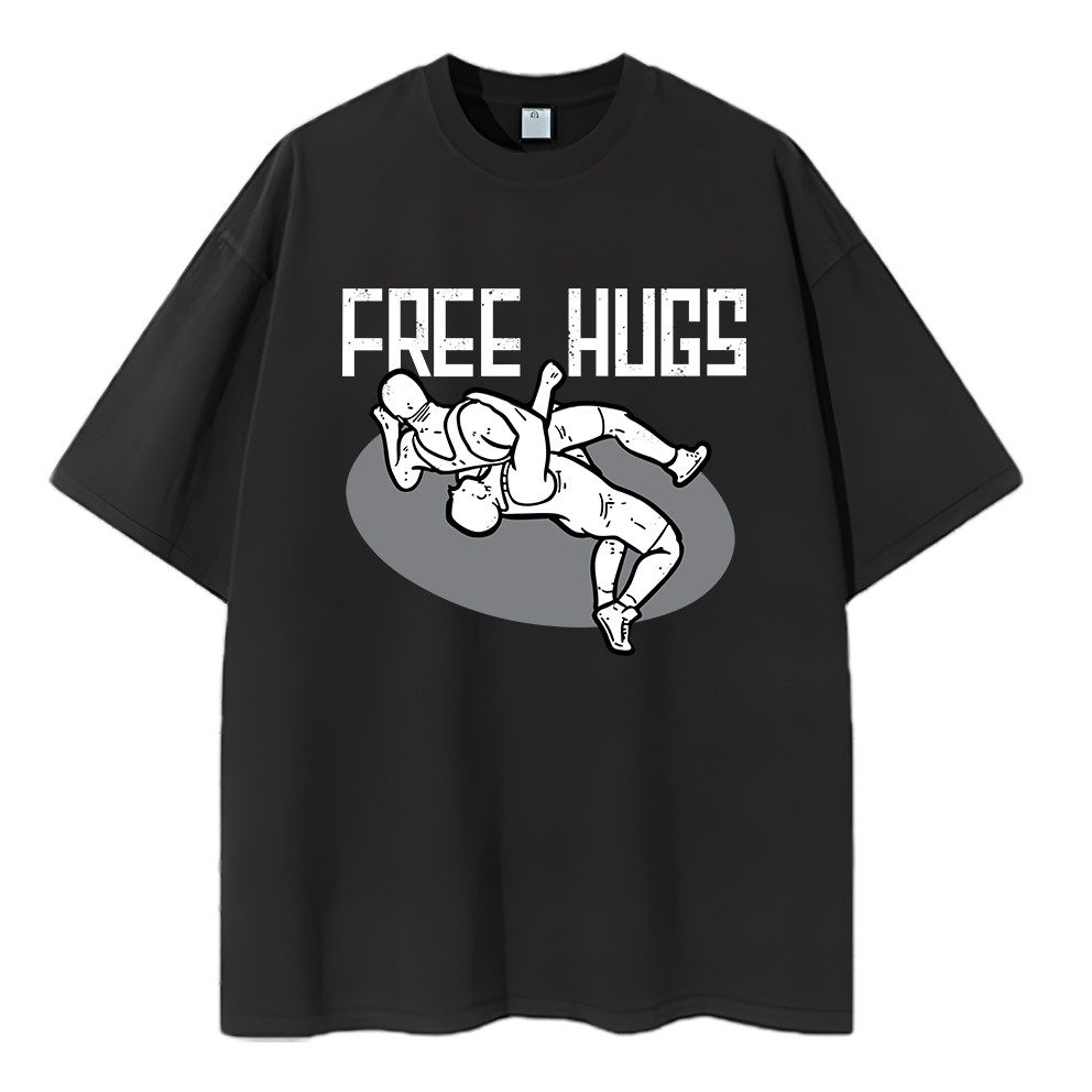2026 Camiseta Feminina Masculina Estampa Luta Atleta Combate Luta Desempenho Atletismo Streetwear Novo