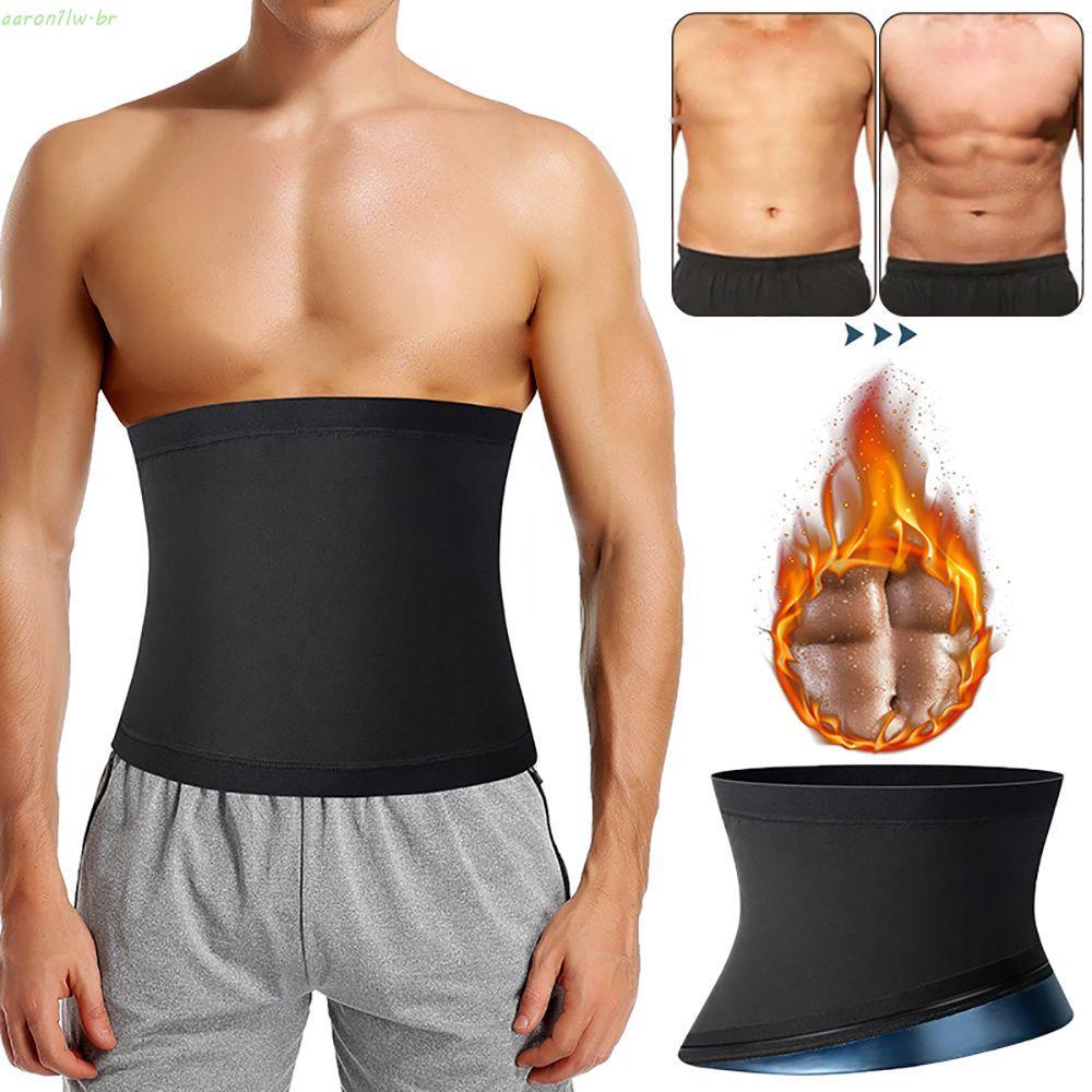 AARON Masculino Abdômen Redutor Emagrecimento Barriga Shapewear Sauna Body Shaper Fitness